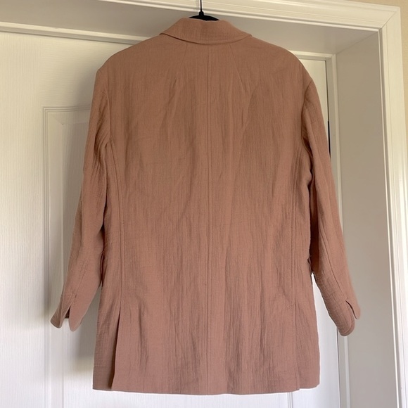 Madewell Larsen Blazer Cotton-Linen Relaxed Jacket W’s S Faded Earth Boho - Picture 12 of 16